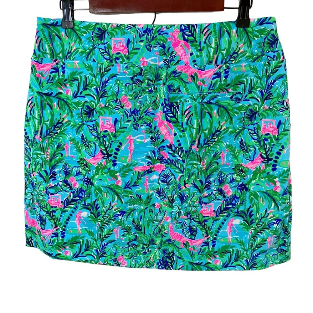 Lilly Pulitzer Monica Skort Par Fection Golf Blue Horizon Sz 10 - Picture 6 of 9